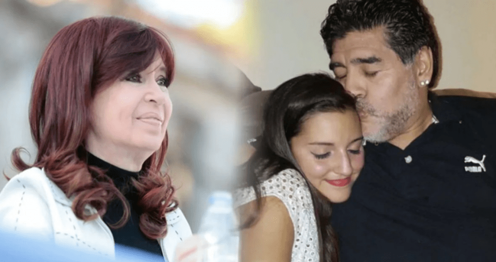 Jana Maradona mostró su apoyo a Cristina con una foto de&nbsp;Diego