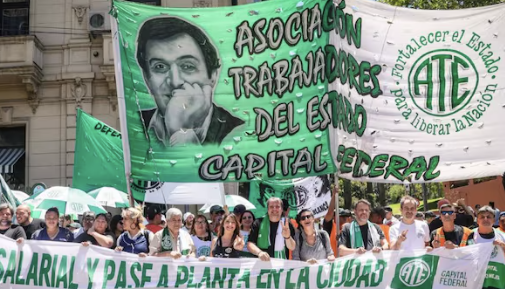 Paro nacional de ATE: el Gobierno confirmó que descontará el día a ...